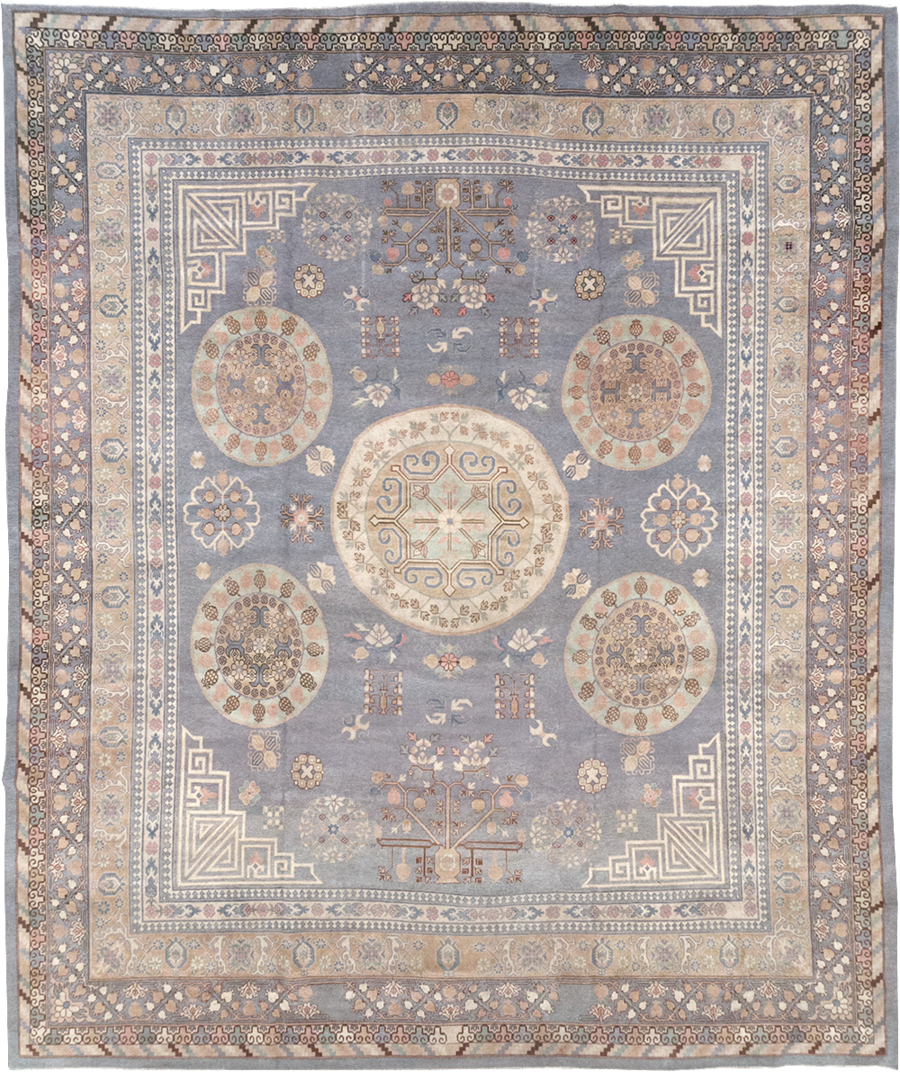 Modern East Turkestan Khotan Large Room Size Carpet, No.30559 - Staging