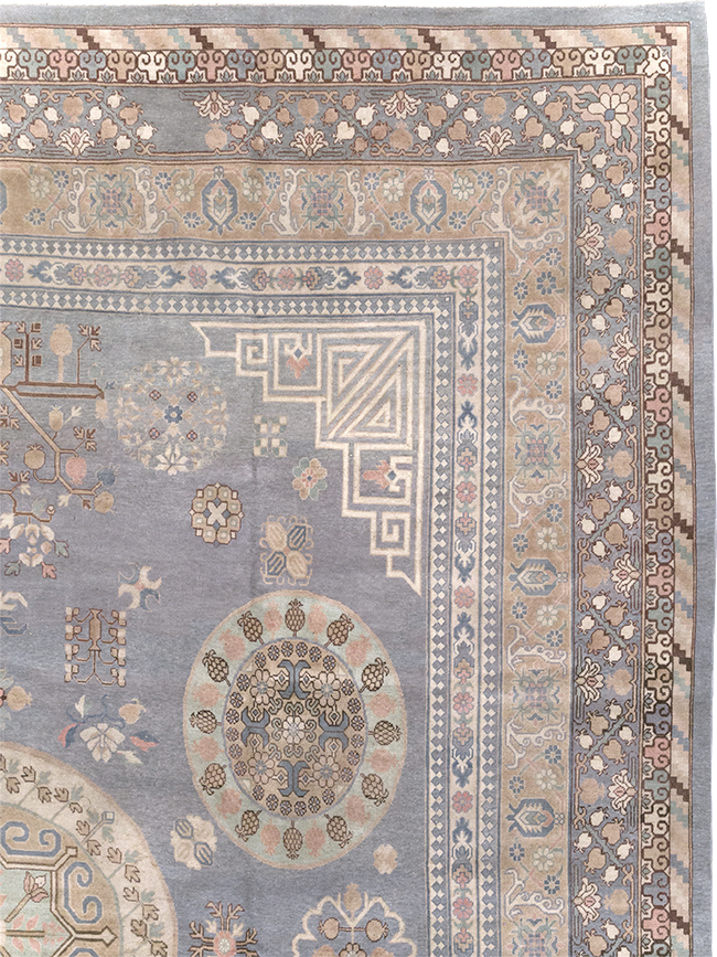 Modern East Turkestan Khotan Large Room Size Carpet, No.30559 - Staging