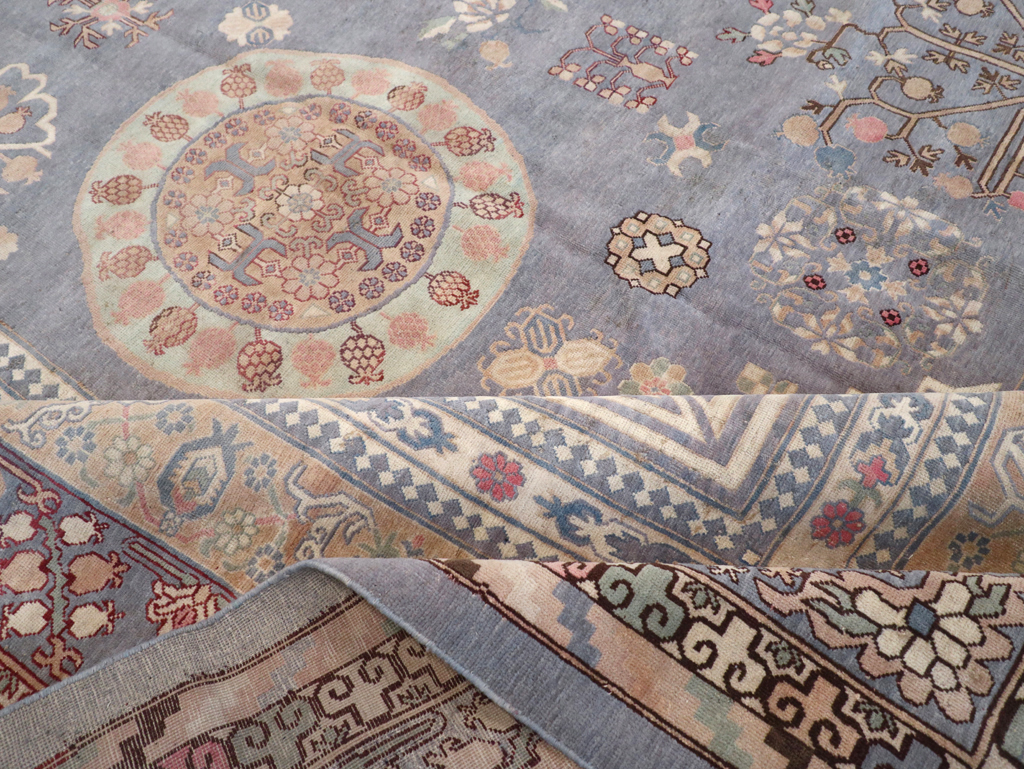 Modern East Turkestan Khotan Large Room Size Carpet, No.30559 - Staging