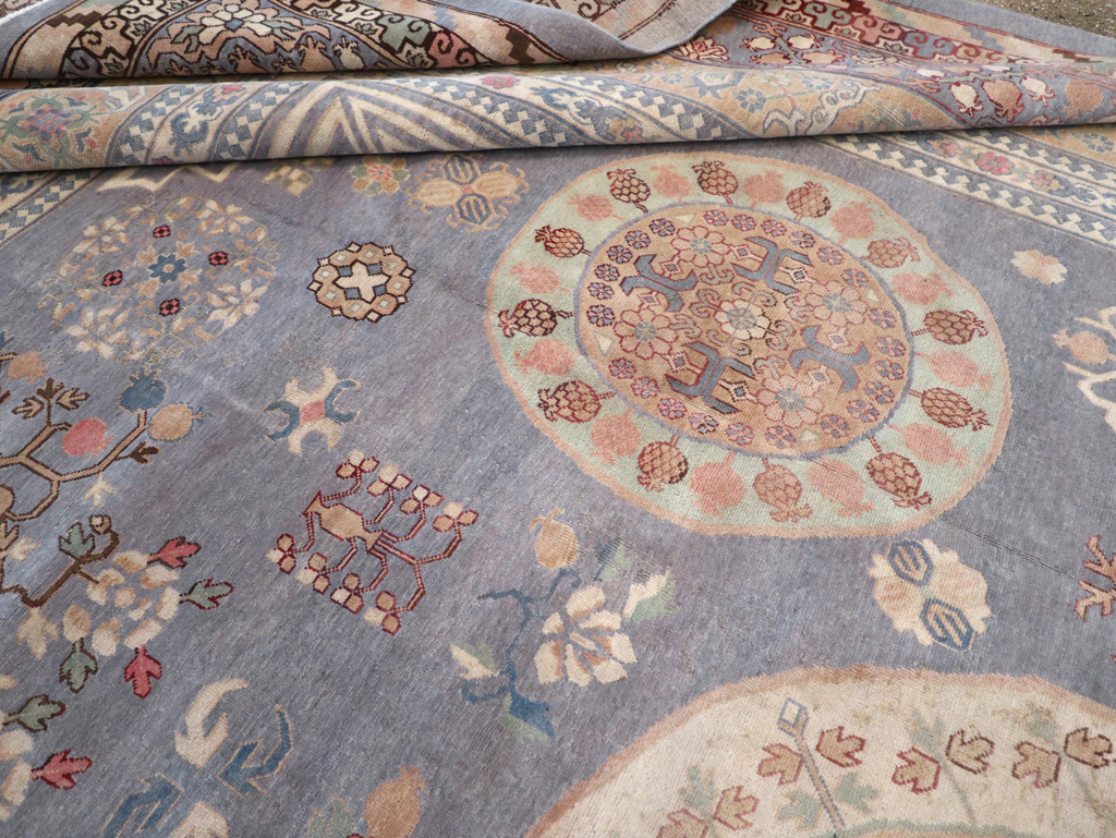 Modern East Turkestan Khotan Large Room Size Carpet, No.30559 - Staging