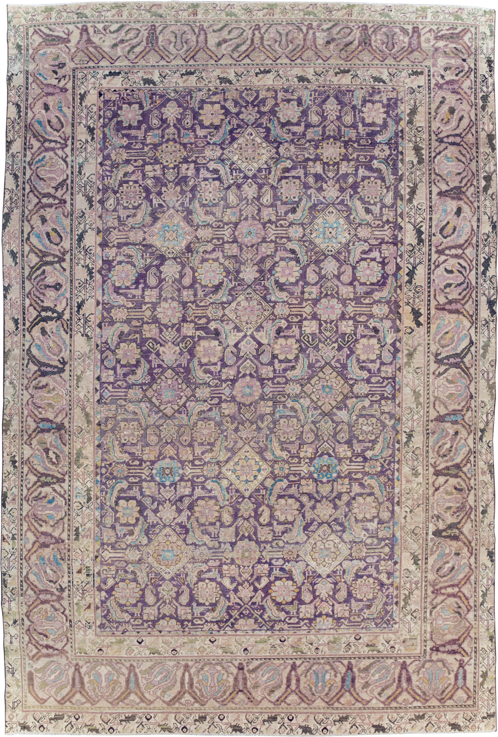 Antique Persian Malayer Carpet, No.30561 - Staging