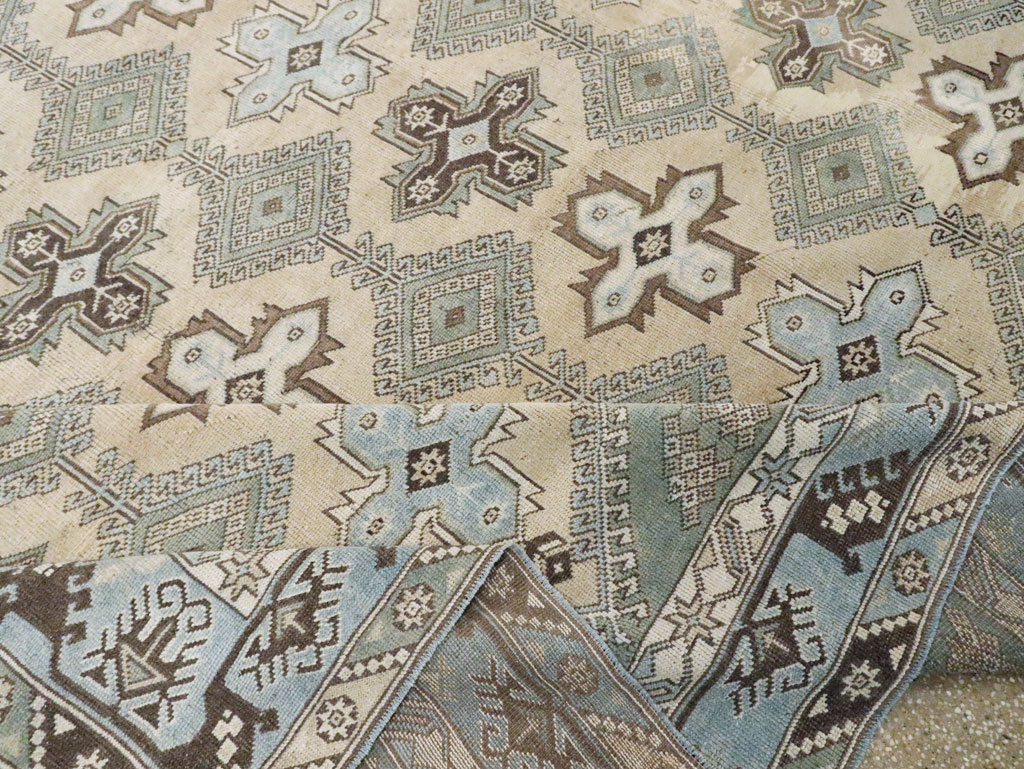 Vintage Room Size Anatolian Carpet, No.30564 - Staging