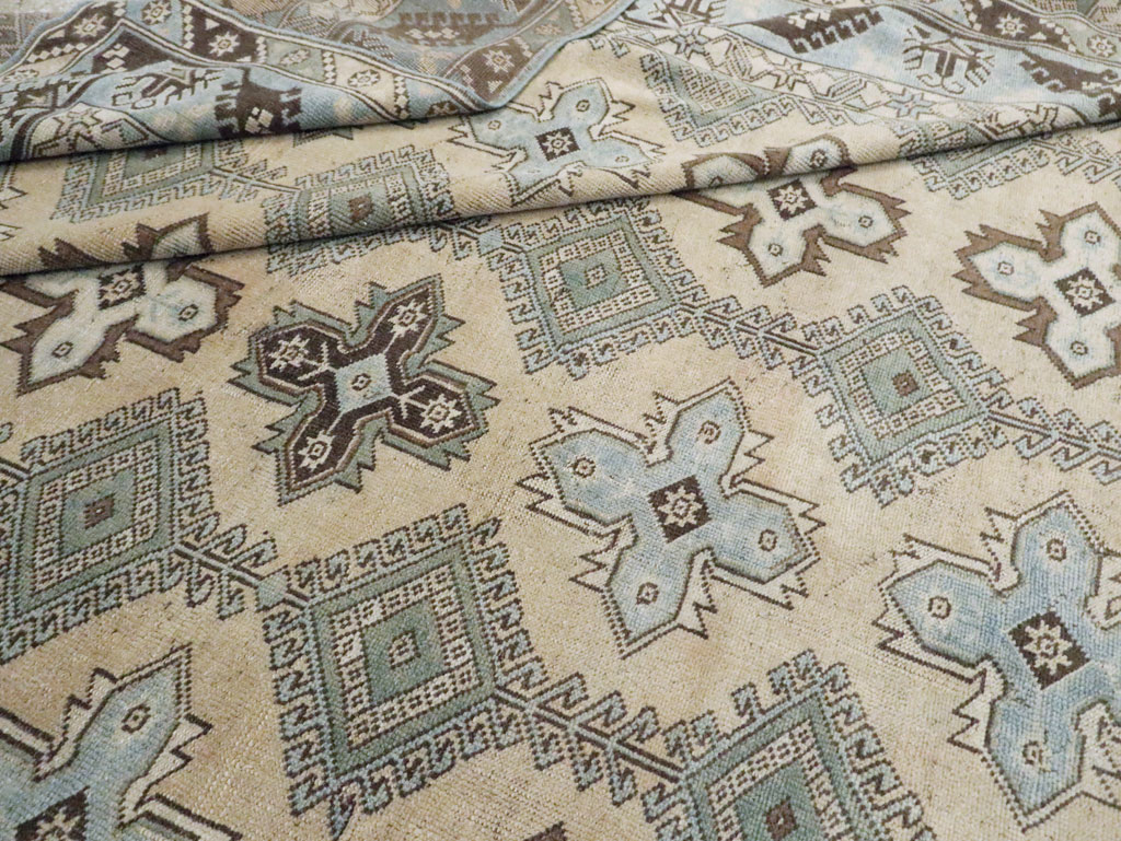 Vintage Room Size Anatolian Carpet, No.30564 - Staging