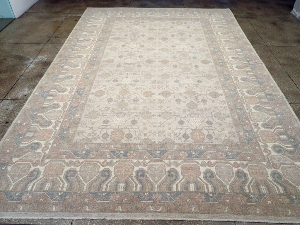 Modern Khotan Oversize Rug, No.30569 - Staging