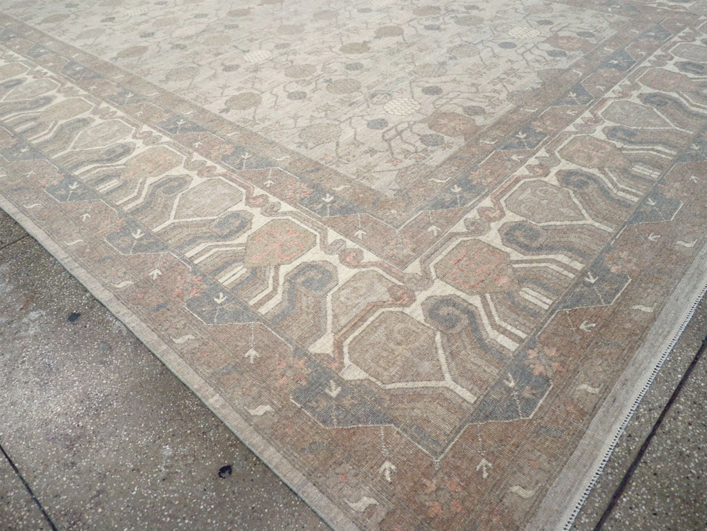 Modern Khotan Oversize Rug, No.30569 - Staging
