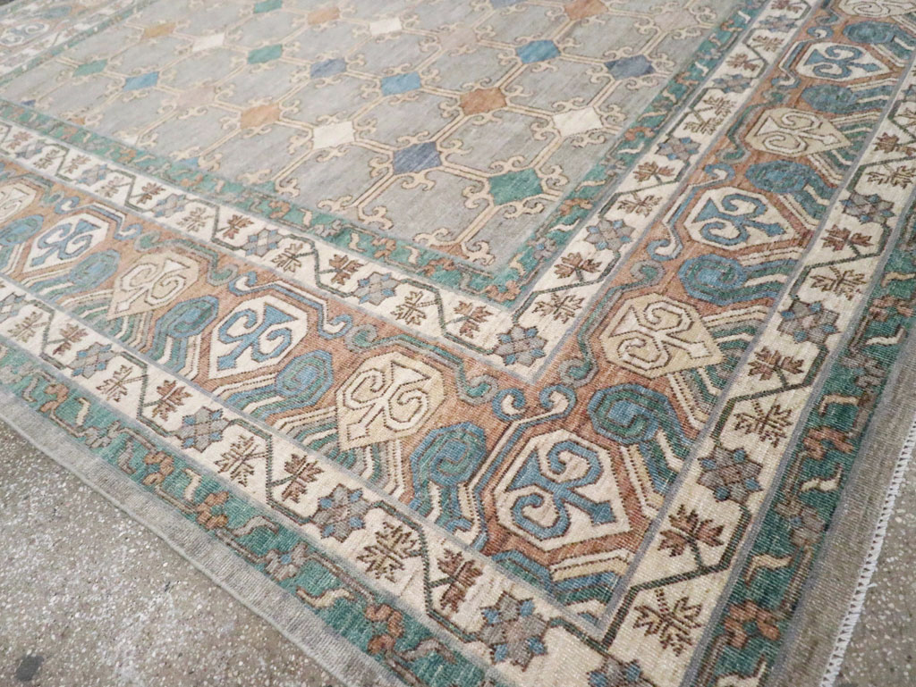 Modern Room Size Khotan Carpet, No.30570 - Staging