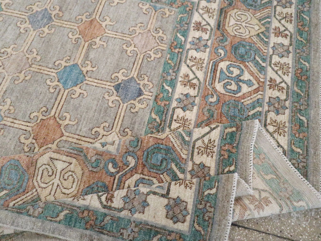 Modern Room Size Khotan Carpet, No.30570 - Staging