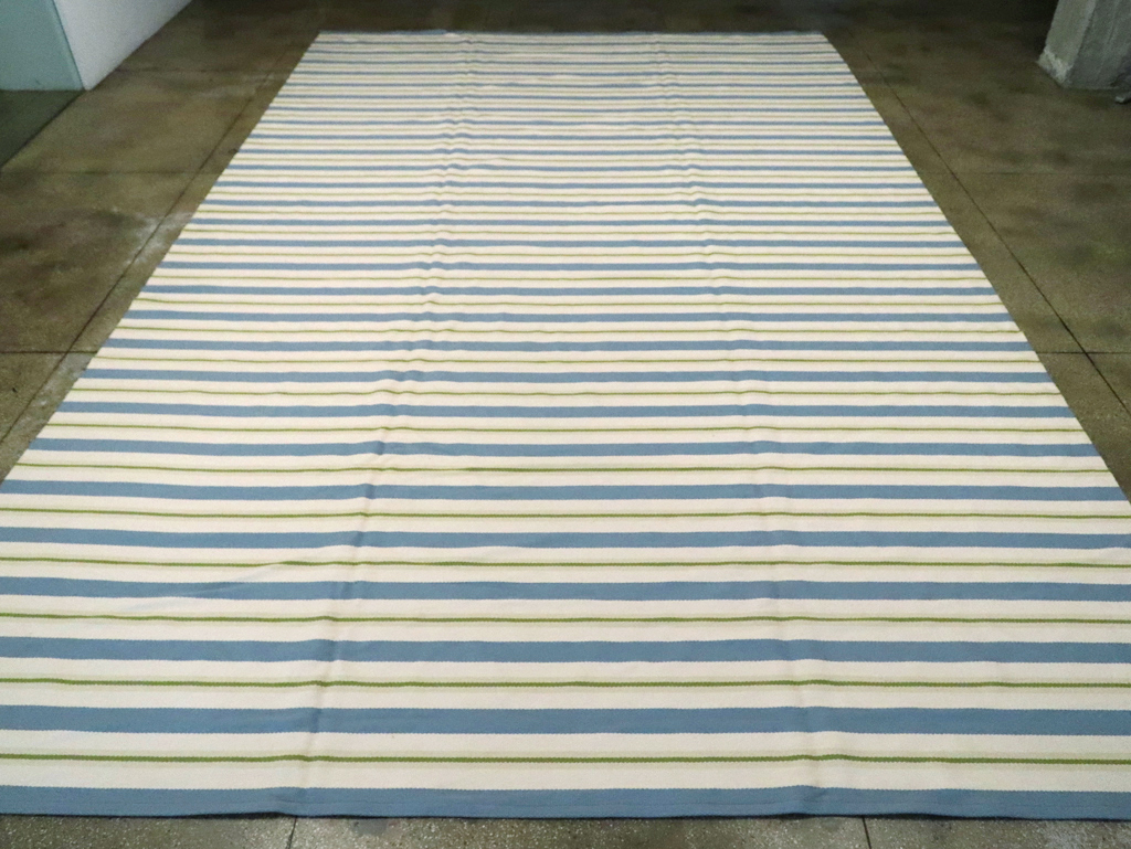 Modern Turkish Flatweave Kilim, No.30575 - Staging