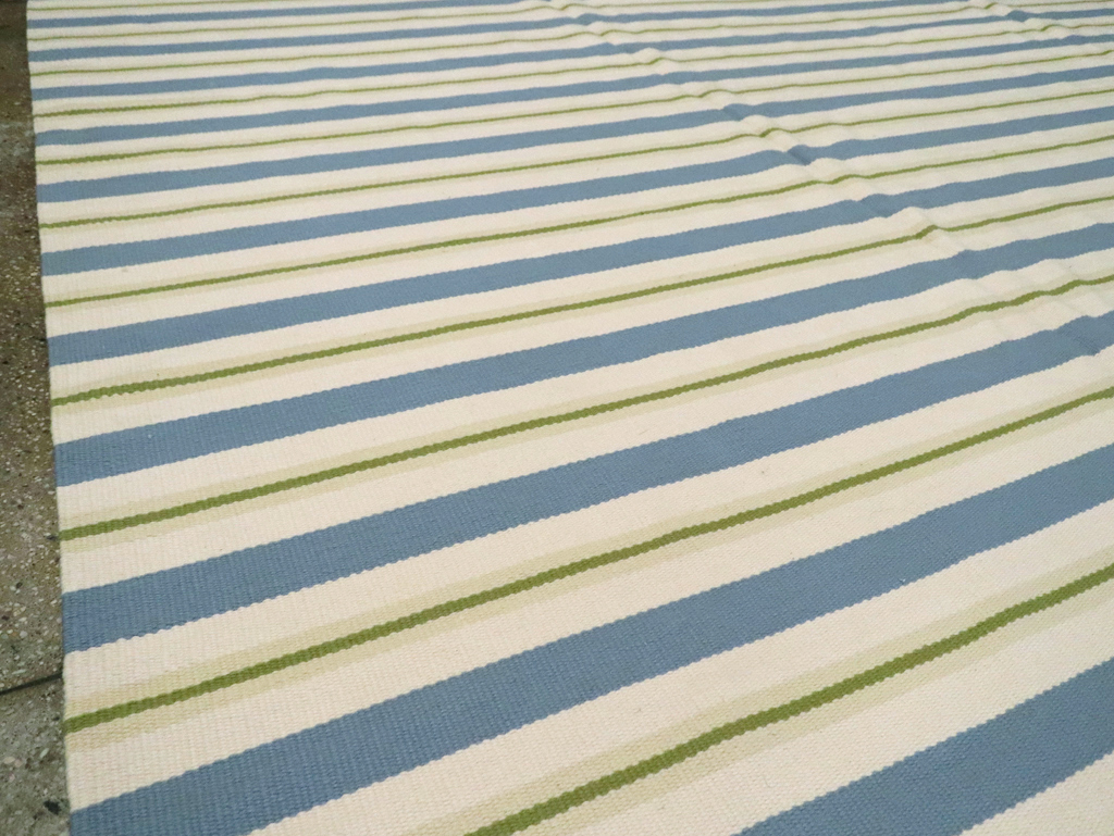 Modern Turkish Flatweave Kilim, No.30575 - Staging