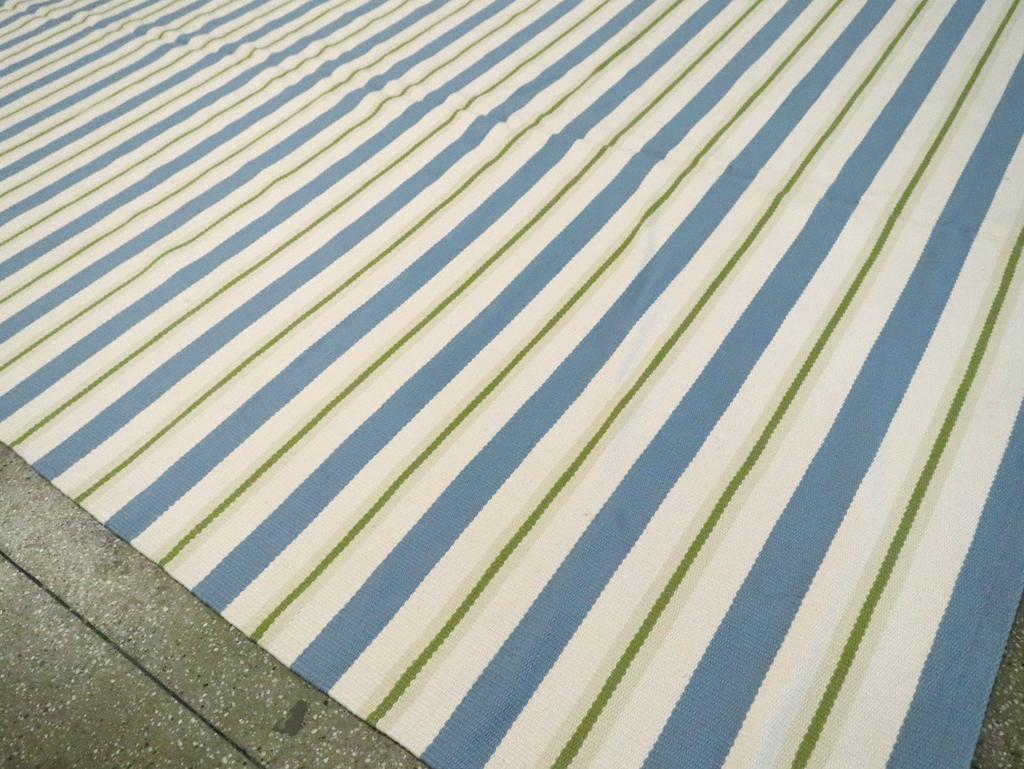 Modern Turkish Flatweave Kilim, No.30575 - Staging