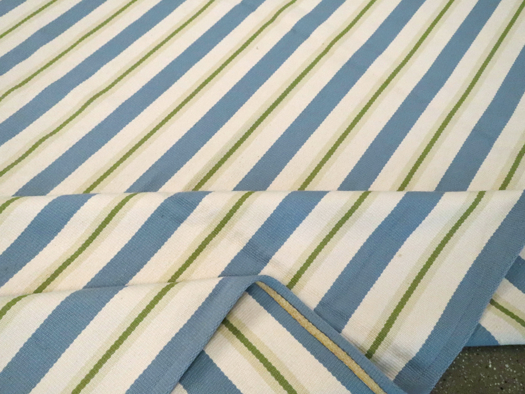 Modern Turkish Flatweave Kilim, No.30575 - Staging