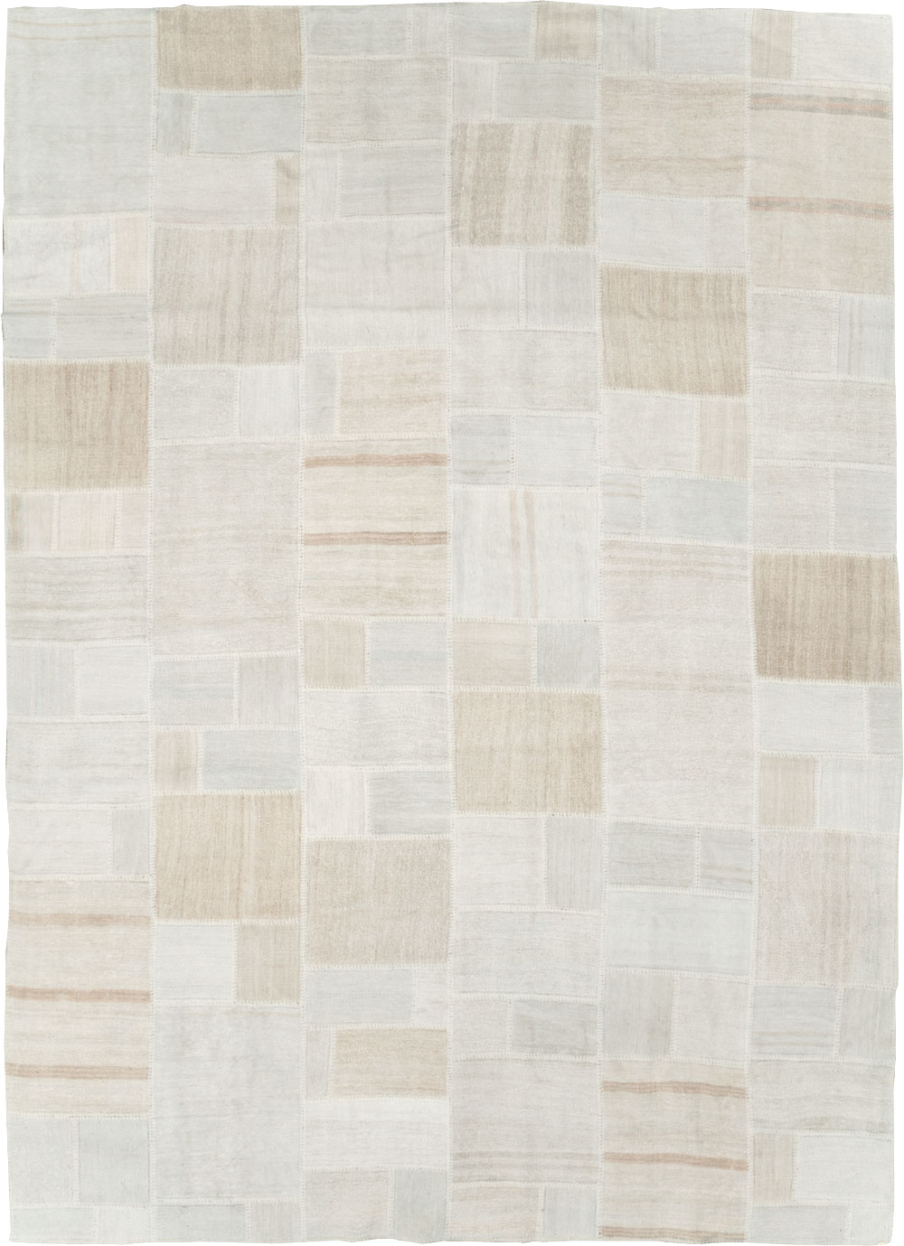 Modern Turkish Flatweave Kilim Room Size Carpet, No.30578 - Staging