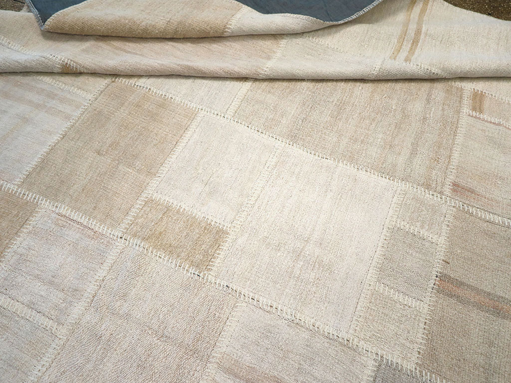 Modern Turkish Flatweave Kilim, No.30579 - Staging