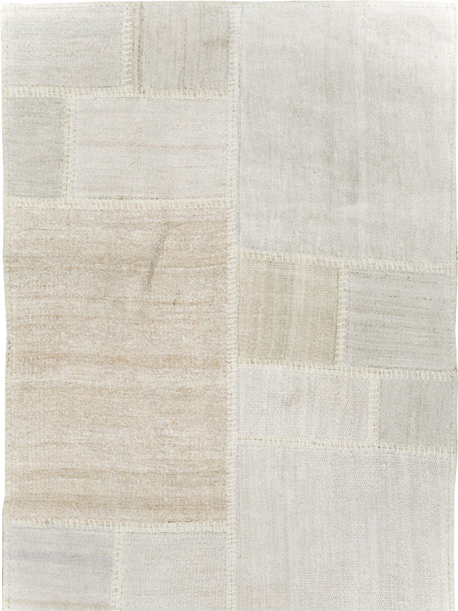 Contemporary Turkish Flatweave Kilim Patchwork Runner, No.30581 - Staging