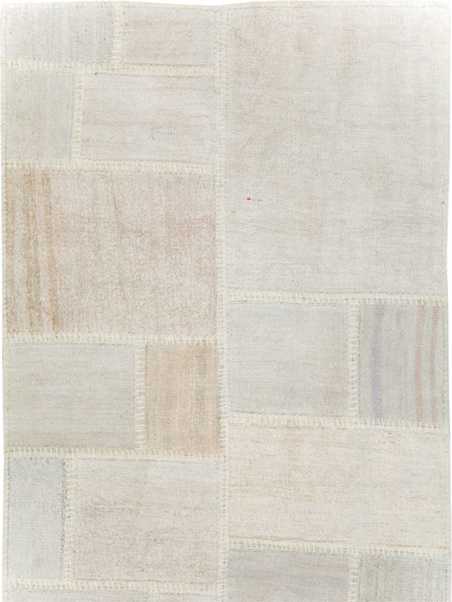 Contemporary Turkish Flatweave Kilim Patchwork Runner, No.30581 - Staging
