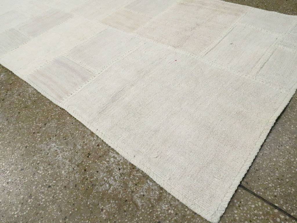 Contemporary Turkish Flatweave Kilim Patchwork Runner, No.30581 - Staging