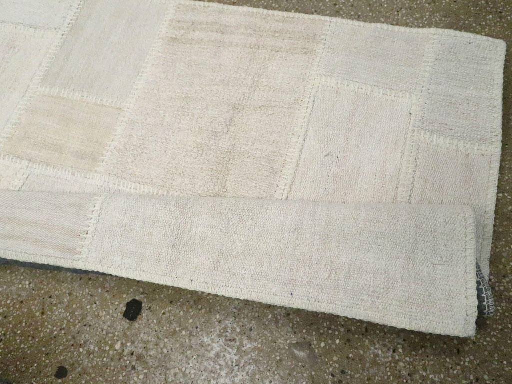 Contemporary Turkish Flatweave Kilim Patchwork Runner, No.30581 - Staging