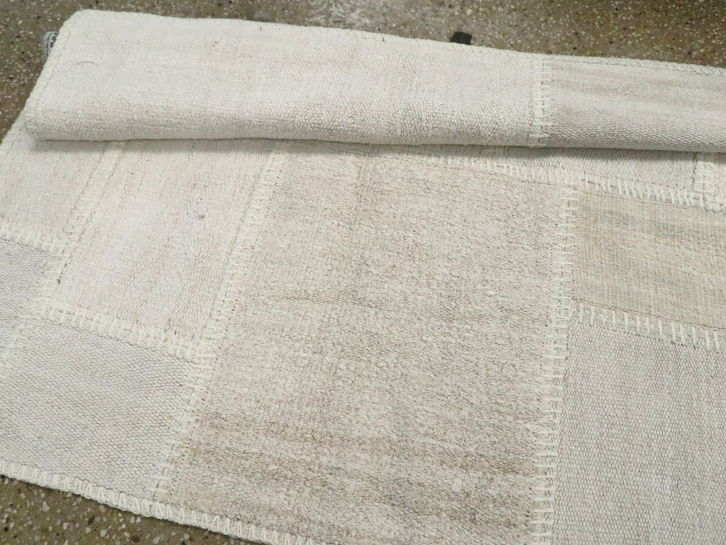 Contemporary Turkish Flatweave Kilim Patchwork Runner, No.30581 - Staging