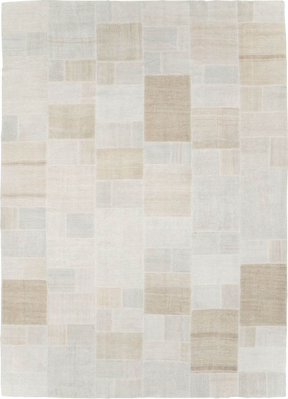 Modern Turkish Flatweave Kilim Room Size Carpet, No.30582 - Staging
