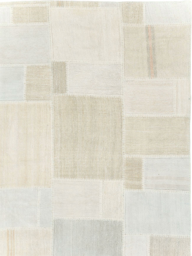 Modern Turkish Flatweave Kilim, No.30584 - Staging
