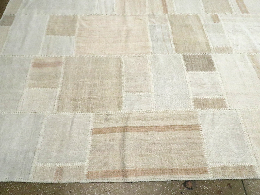 Modern Turkish Flatweave Kilim, No.30584 - Staging