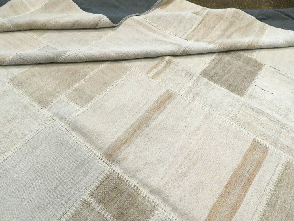 Modern Turkish Flatweave Kilim, No.30584 - Staging