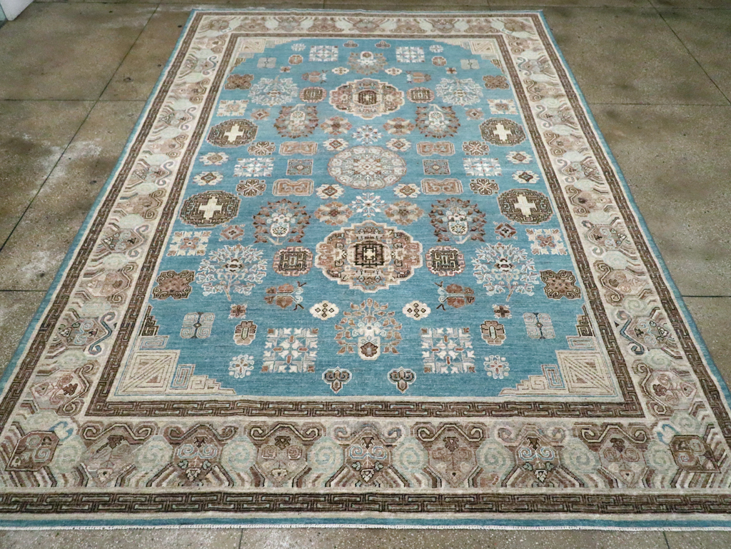 Modern Khotan Carpet, No.30590 - Staging