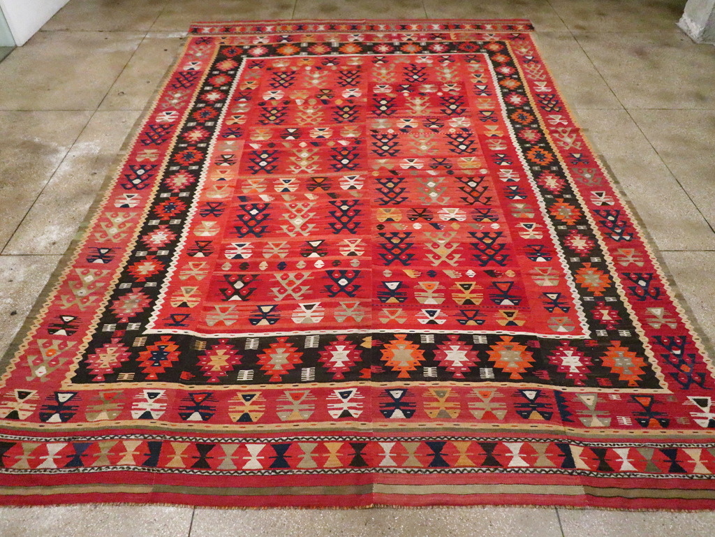 Vintage Turkish Kilim, No.30604 - Staging
