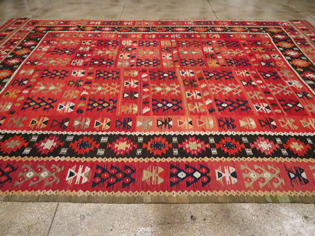 Vintage Turkish Kilim, No.30604 - Staging