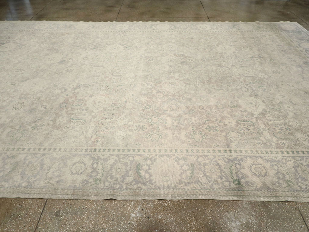 Vintage Turkish Oushak Oversize Carpet, No.30606 - Staging