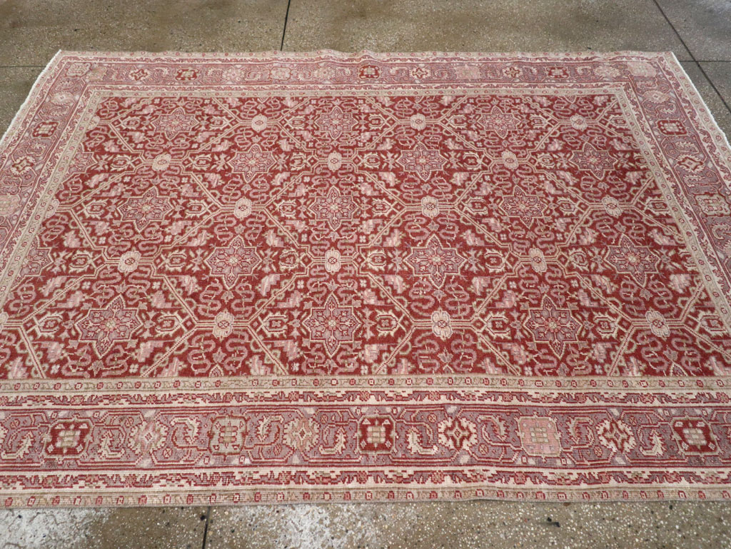 Vintage Turkish Anatolian Accent Rug, No.30607 - Staging