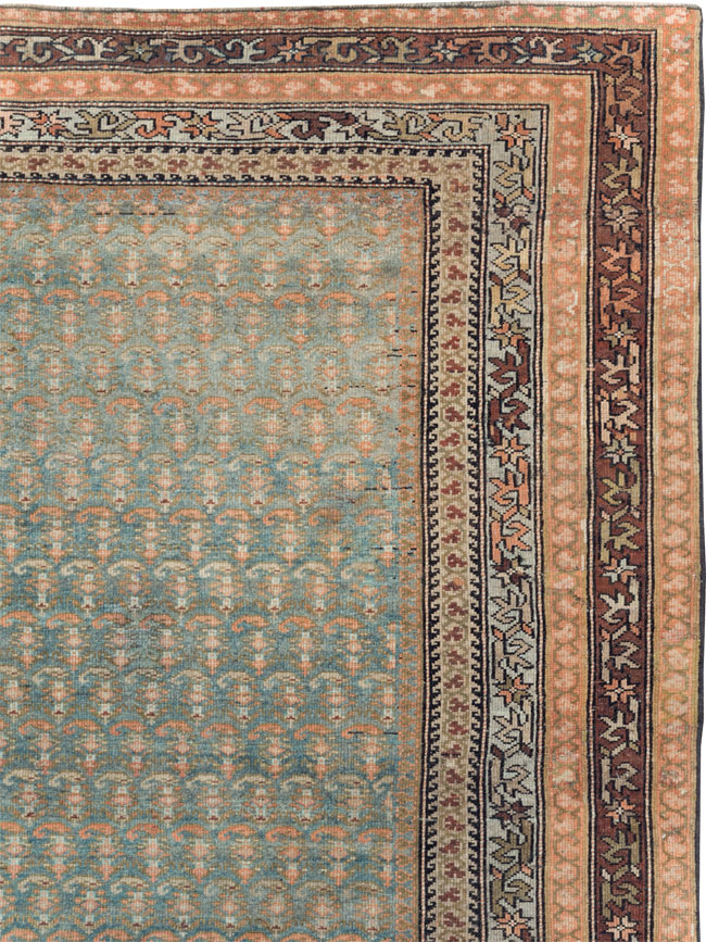 Antique Persian Kurd Large Gallery Carpet, No.30610 - Staging