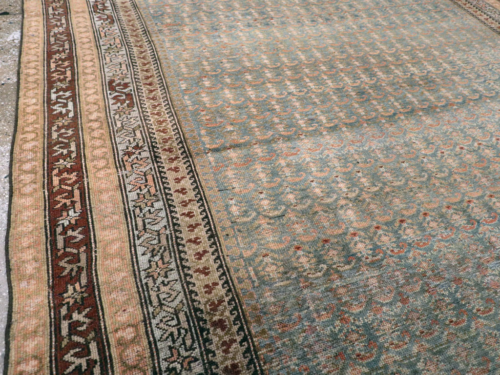 Antique Persian Kurd Large Gallery Carpet, No.30610 - Staging