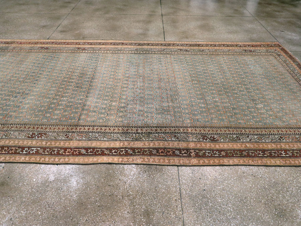 Antique Persian Kurd Large Gallery Carpet, No.30610 - Staging