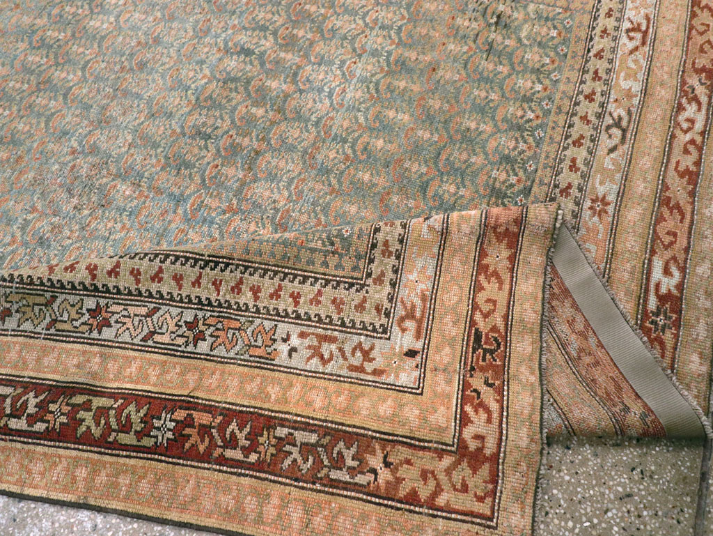 Antique Persian Kurd Large Gallery Carpet, No.30610 - Staging