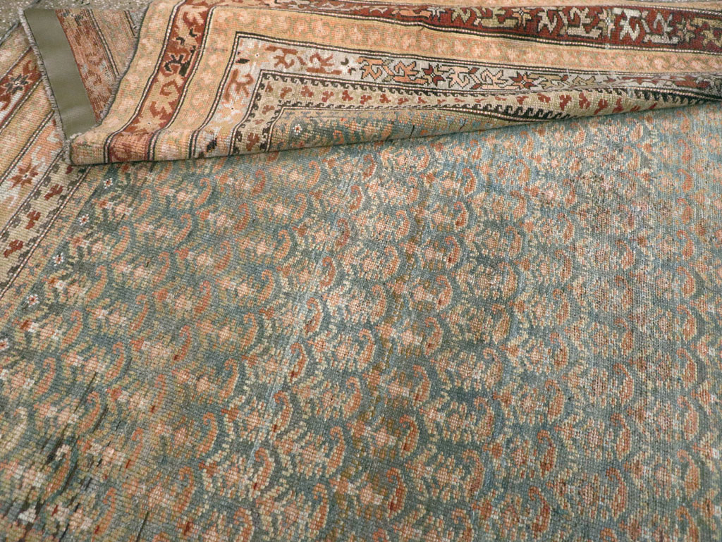 Antique Persian Kurd Large Gallery Carpet, No.30610 - Staging