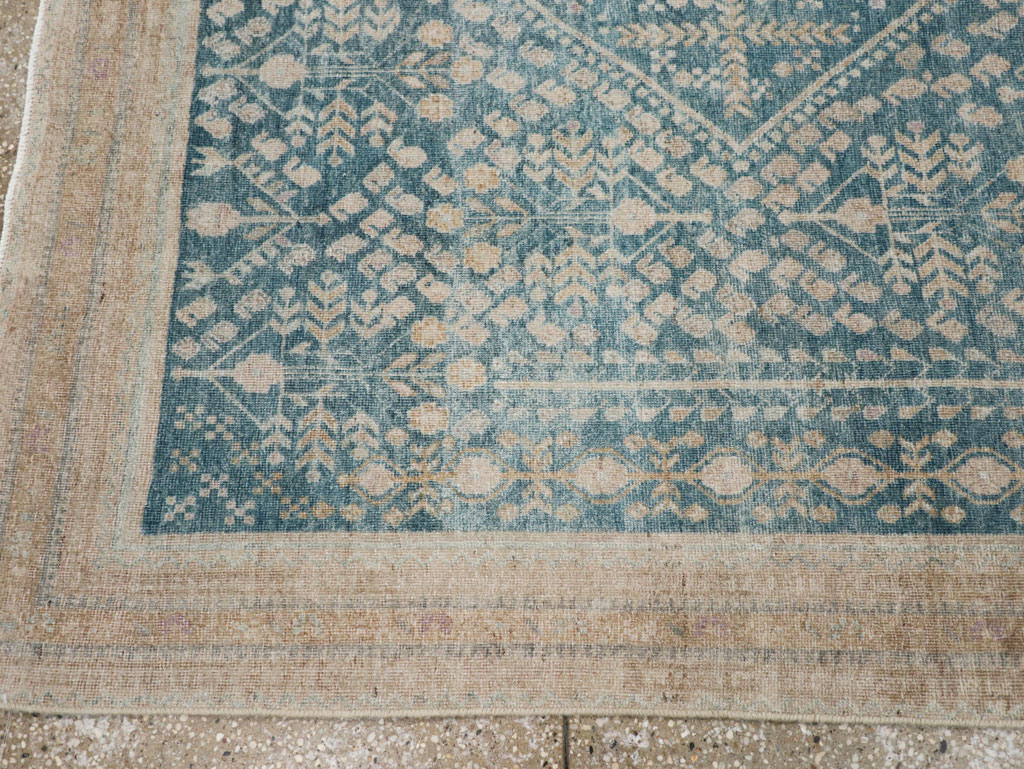 Vintage Persian Afshar Accent Rug, No.30612 - Staging