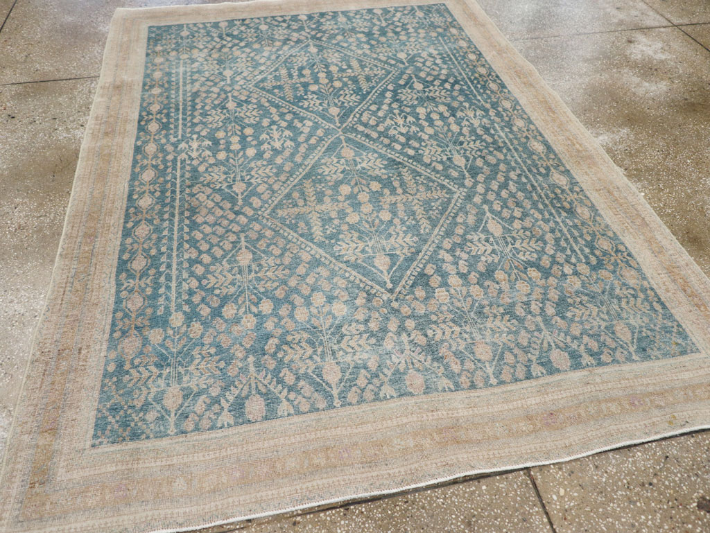 Vintage Persian Afshar Accent Rug, No.30612 - Staging