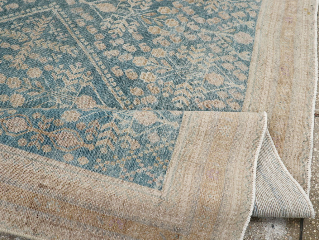 Vintage Persian Afshar Accent Rug, No.30612 - Staging