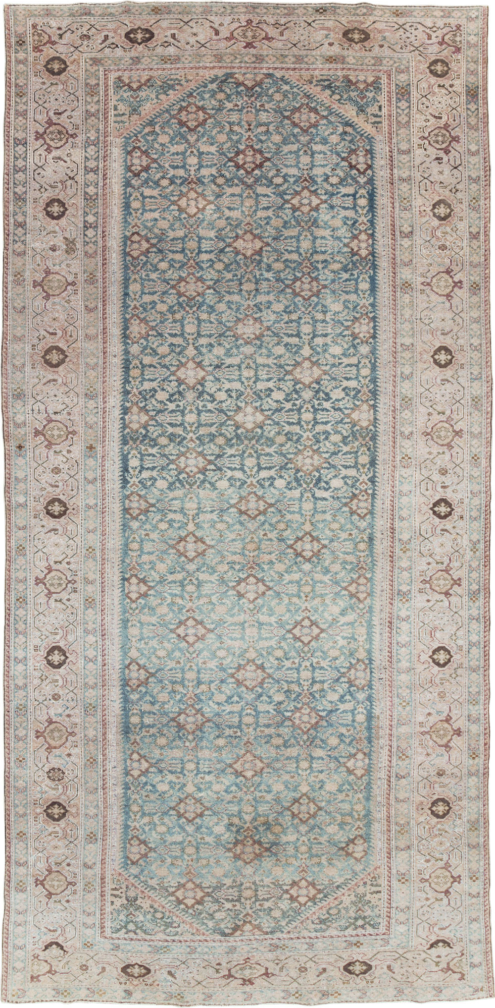 Antique Persian Malayer Gallery Carpet, No.30613 - Staging