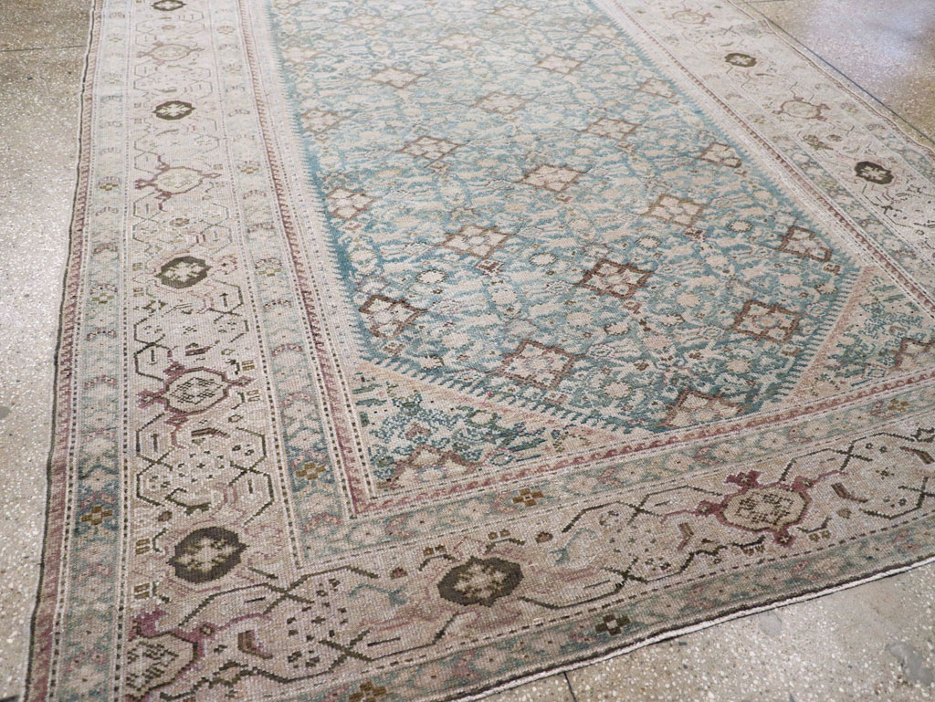 Antique Persian Malayer Gallery Carpet, No.30613 - Staging