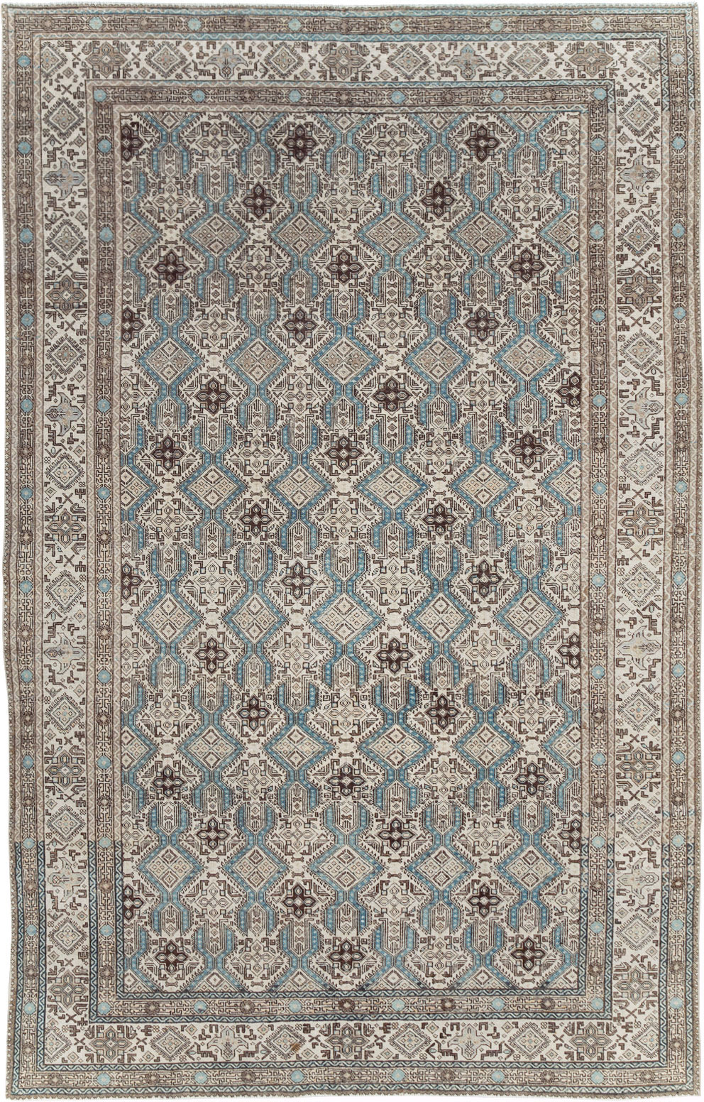 Vintage Persian Tabriz Small Room Size Carpet, No.30614 - Staging