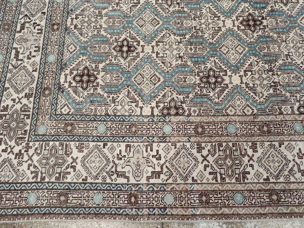 Vintage Persian Tabriz Small Room Size Carpet, No.30614 - Staging