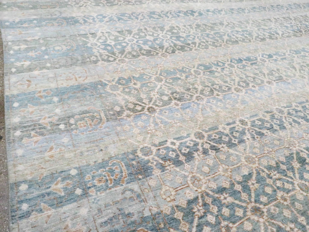 East Turkestan Khotan Inspired Large Turkish Room Size Carpet, No.30628 - Staging