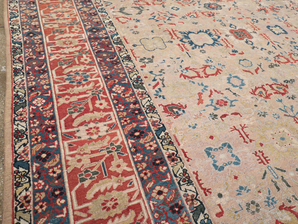 Antique Persian Malayer Oversize Rug, No.30629 - Staging