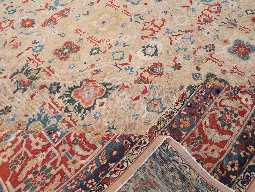 Antique Persian Malayer Oversize Rug, No.30629 - Staging