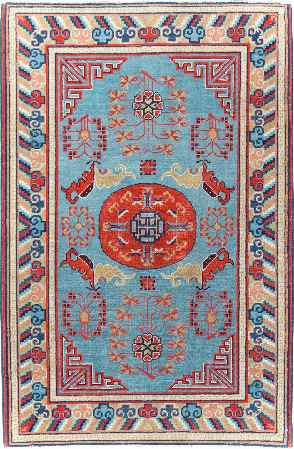 Vintage Anatolian Deco Rug, No.30636 - Staging
