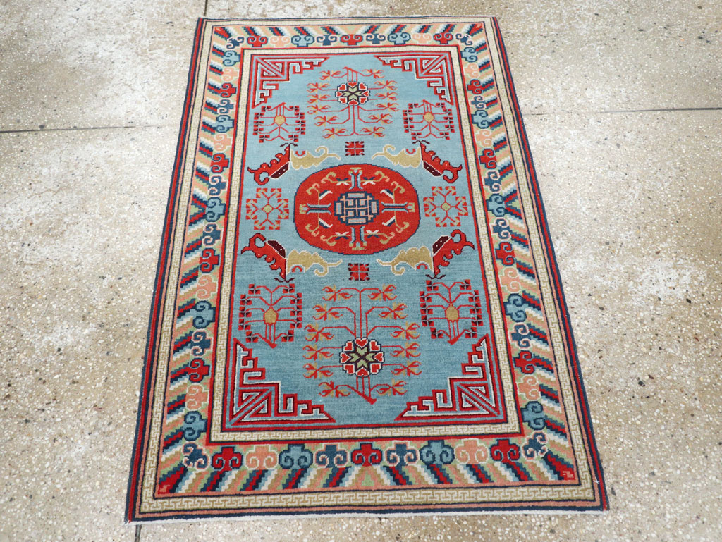 Vintage Anatolian Deco Rug, No.30636 - Staging