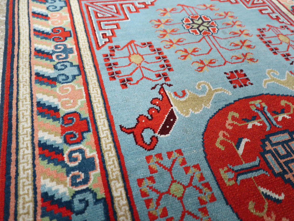 Vintage Anatolian Deco Rug, No.30636 - Staging