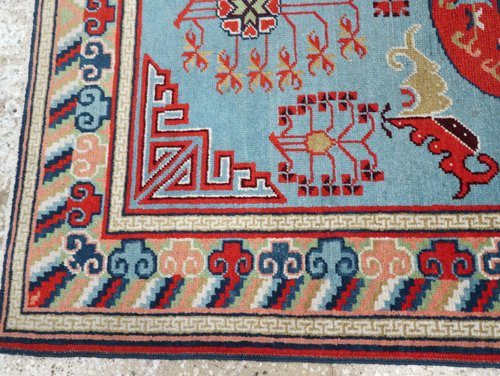 Vintage Anatolian Deco Rug, No.30636 - Staging